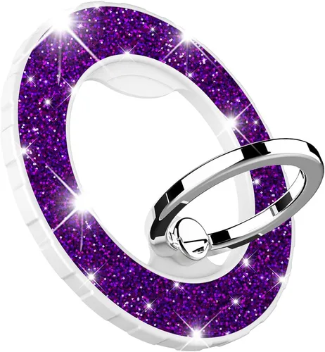 Vista 15 de Soporte magnético de anillo de teléfono para MagSafe, [rotación flexible de 360°], soporte de agarre magnético para anillo de dedo, apto para iPhone
