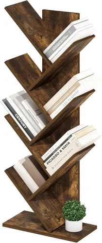 Vista 63 de Furinno PASIR - Estantería de libros de 2 niveles, estantería moderna de 9 x 12 x 21, estanterías abiertas para sala de estar, dormitorio, oficina