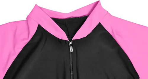 Vista 5 de BELLOO Traje de baño para mujer, de una pieza, de manga corta, protección solar