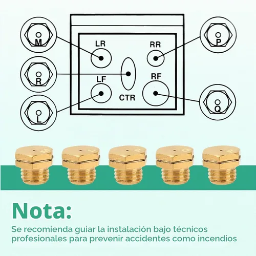 Vista 4 de AGM73069204 Kit de conversión de rango de gas, compatible con LG Kenmore Elite Gas Stove Propane Range LP, kit de orificio de gas de repuesto