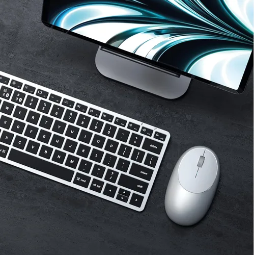 Vista 7 de Satechi Slim X1 Teclado retroiluminado Bluetooth para Mac, teclas iluminadas y sincronización multidispositivo, para MacBook Air/Pro M5/M4, iPad