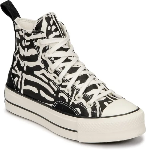 Vista 4 de Converse Chuck Taylor All Star - Tenis de plataforma alta unisex con plataforma alta color negrogarceta