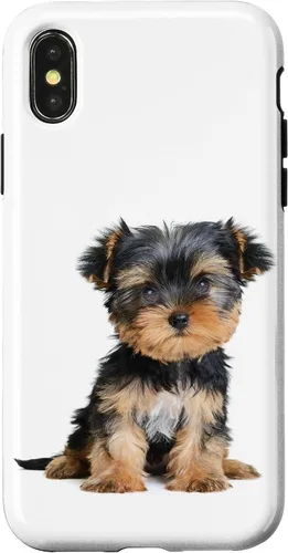 Vista 5 de Yorkie Puppy Portrait Cute Yorkshire Terrier Dog Lover - Carcasa para iPhone 17