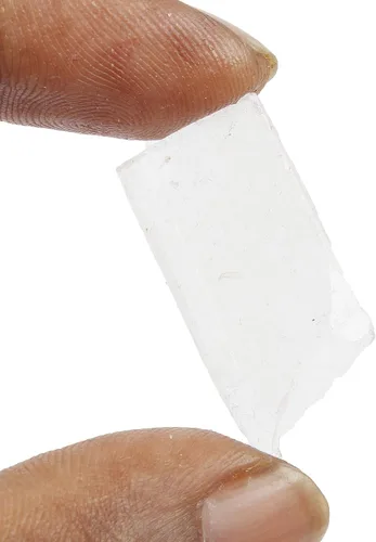 Vista 2 de Gemhub - Cristal curativo de cuarzo blanco natural de 23 quilates translúcido para lapidario, cabbing