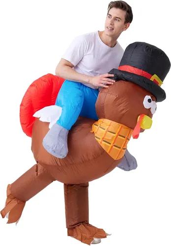 Vista 5 de IRETG Disfraz inflable para adultos, disfraz divertido de animales inflables de Halloween para festival, desfile, cosplay, fiesta, vestido de lujo