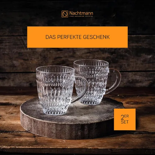 Vista 4 de Nachtmann Ethno - Juego de 2 vasos de cristal para bebidas calientes, transparente