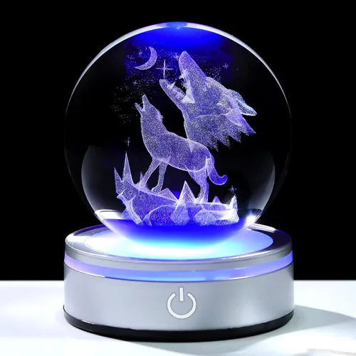 Vista 9 de Arikyrist Bola de cristal 3D de 8 cm de nubes y lluvias, regalo para mujeres y hombres, bola decorativa de cristal K9 con figura grabada de nubes