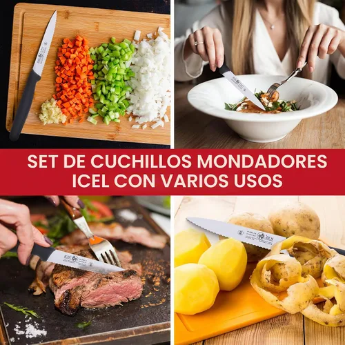 Vista 8 de Cutlery 241306010-Cuchillo de pelar dentado de 4 pulgadas, negro