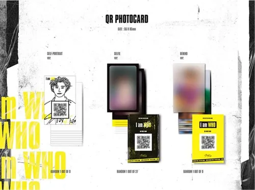 Vista 5 de STRAY KIDS I AM WHO 2 Mini álbum al azar Ver CD+PhotoBook+3P QR PhotoCard+1P Letras Poster+Número de seguimiento SELLADO