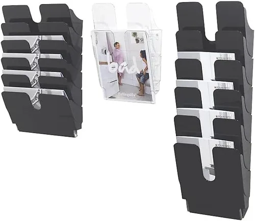 Vista 4 de Durable FLEXIPLUS 2 - Soporte para literatura de retrato A4 Transparente Soporte para documentos montado en la pared Perfecto para volantes