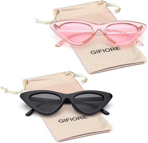 Vista 2 de Gifiore - Lentes de sol para mujer, diseño retro vintage