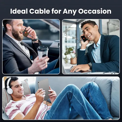 Vista 8 de Cable de carga múltiple de 240 W, cable USB C 6 en 1 de 4 pies, cables de carga rápida con puertos USB-C/A a conectores IP/tipo C/micro