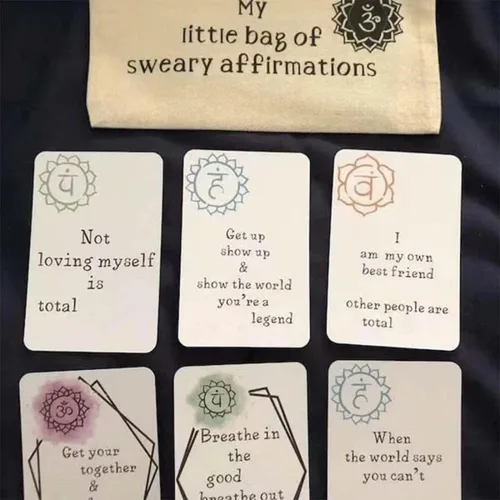Vista 5 de Juego de 16 tarjetas de afirmación de regalo - Aumenta la confianza en uno mismo, mejora la concentración y promueve el pensamiento positivo