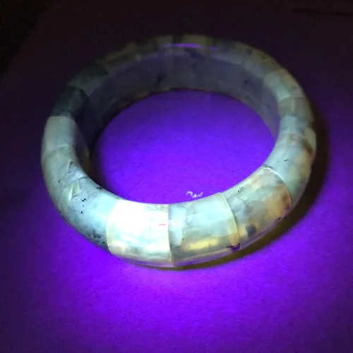 Vista 8 de Pulsera única de ámbar báltico natural mixto, talla L