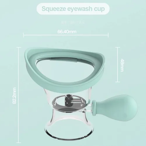Vista 2 de Taza de lavado de ojos AITIME, tazas de lavado de ojos portátiles y reutilizables para lavado de ojos, taza de enjuague ocular y kit de estuche