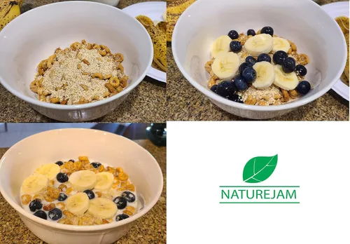 Vista 2 de NatureJam Bolsa de germen de trigo crudo sin cocer de 2 libras, 32 onzas selladas térmicamente para frescura