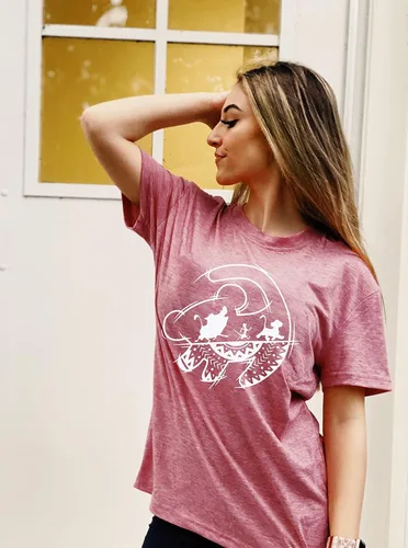 Vista 7 de Camisa Mágica para Mujer, Playera del Reino Mágico, Playera de Vacaciones Familiares, Camiseta del Castillo, Cree en la Magia, Tops para Viaje
