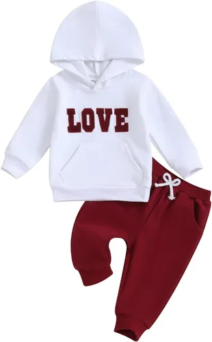 Vista 32 de Ropa de Otoño e Invierno para Niña Pequeña Sudadera con Capucha Estampada de Leopardo y Pantalones Conjunto de Chándal de 2 Piezas Negro A