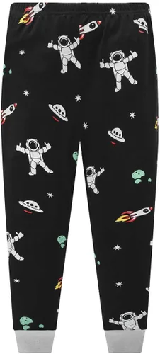 Vista 5 de Pijama para niños pequeños de manga larga, 100% algodón, 2 piezas, para niños de 1 a 10 años