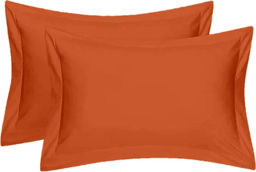 Vista 28 de Juego de 2 fundas de almohada estándar de 600 hilos, 100% algodón egipcio, con cierre de sobre, tamaño estándar de 20 x 26 pulgadas, fundas