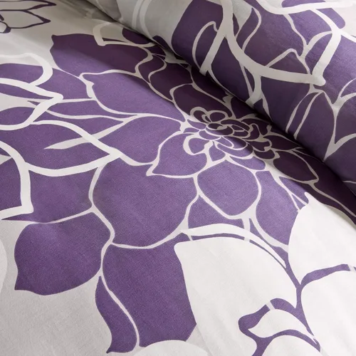 Vista 11 de Madison Park Lola - Juego de edredón de algodón satén, diseño casual de medallón floral, ropa de cama de relleno alternativo al plumón para todas