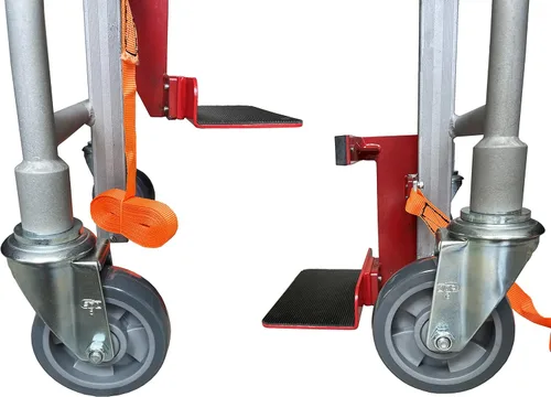 Vista 6 de Mover manual de muebles (juego de 2), tapa de 1100 libras, aluminio, altura de elevación de 12 pulgadas, mudanza de maquinaria
