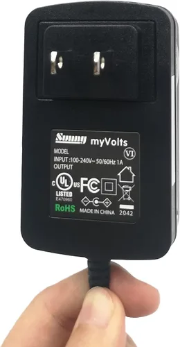 Vista 5 de MyVolts Adaptador de fuente de alimentación de 12 V compatible con compresor de aire inalámbrico Ontel Air Hawk 2 - Enchufe de EE. UU