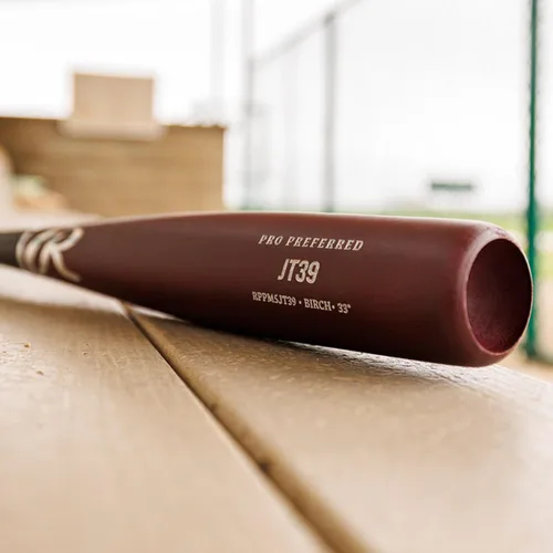 Vista 6 de Rawlings Torpedo Barrel Birch Wood Baseball Bat Pro Preferred Collection