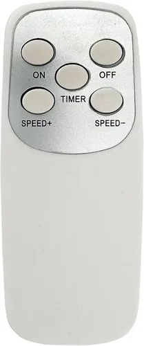 Vista 6 de Vie Air Ventilador de soporte oscilante de 3 velocidades de 16 pulgadas con temporizador de 7.5 horas, 1400 RMS y control remoto (blanco)