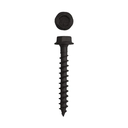 Vista 23 de Tornillos de retraso de madera estructural con cabeza hexagonal exterior de 1/2 "x 5" Powerlags Hex (25 EA)