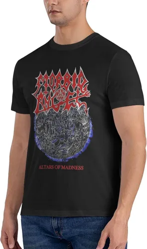 Vista 2 de Morbid Angel T Shirt Men's Summer Round Neck Trend Fashion Short Sleeve T Shirt Sports Fitness Cotton Shirt Tops