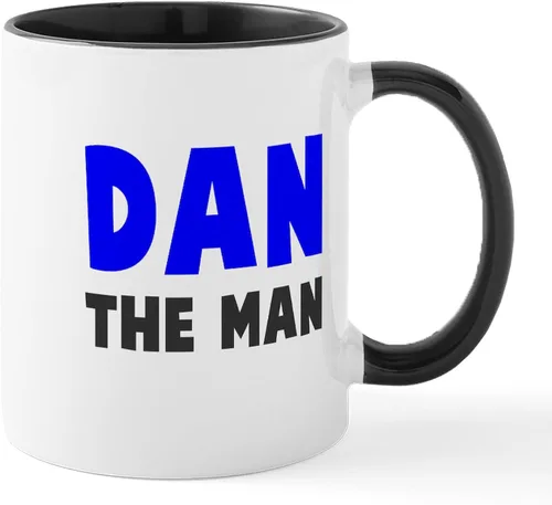 Vista 5 de CafePress Dan The Man Mugs - Taza de café de cerámica de 11 oz (11.0 fl oz)