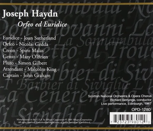 Vista 2 de Orfeo Ed Euridice