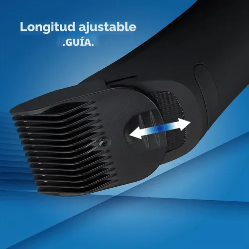 Vista 6 de Recortadora de pelo recargable impermeable para barba y cuerpo para hombres