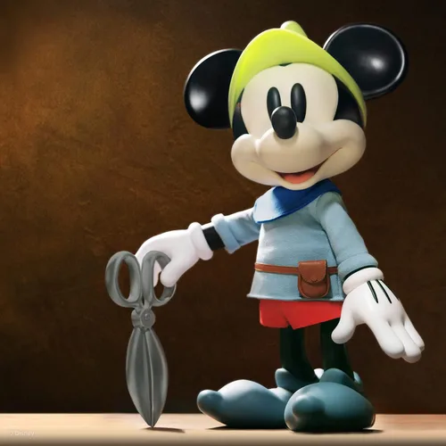 Vista 7 de Super7 Brave Little Tailor Mickey Mouse Disney Figura de Reacción Super Size de 16 pulgadas