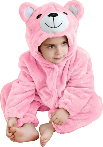 Vista 13 de Disfraz infantil de Halloween para cosplay, traje de animal con capucha para niños Mono