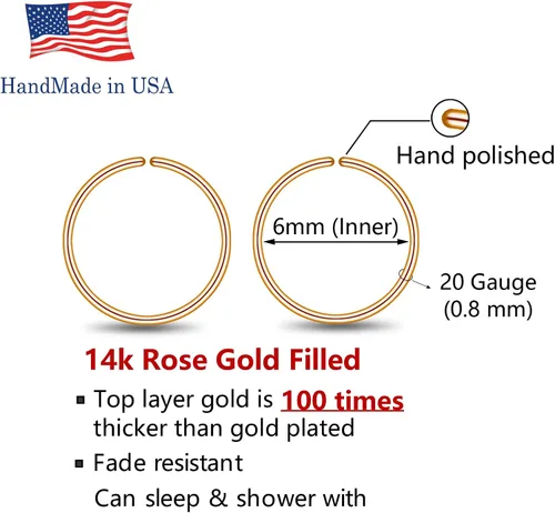 Vista 66 de Small Gold or Sterling Silver Huggie Hoop Earrings for Women Cartilage Nose Helix Tragus