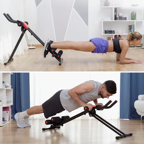 Vista 7 de Máquina de Abdominales Plegable con Guía de Ejercicios Plawer InnovaGoods