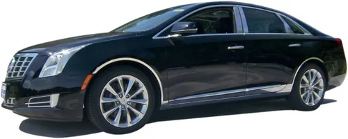 Vista 2 de QAA es compatible con Cadillac XTS 2013-2020 6 piezas de poste de pilar inoxidable PP53246