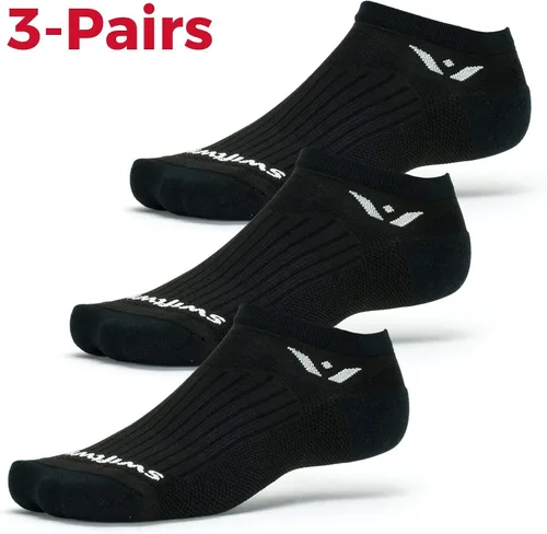 Vista 2 de Swiftwick - ASPIRE ZERO (3 pares) calcetines para correr, calcetines de ciclismo, ajuste de compresión