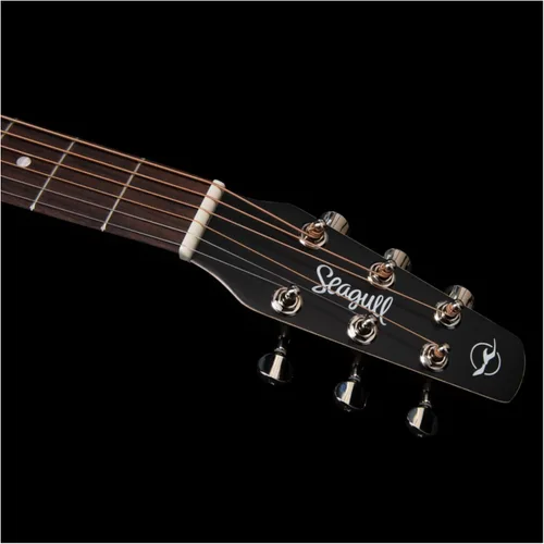 Vista 8 de Seagull S6 Cedar - Guitarra acústica delgada original, diapasón de palisandro, SEMI brillante natural