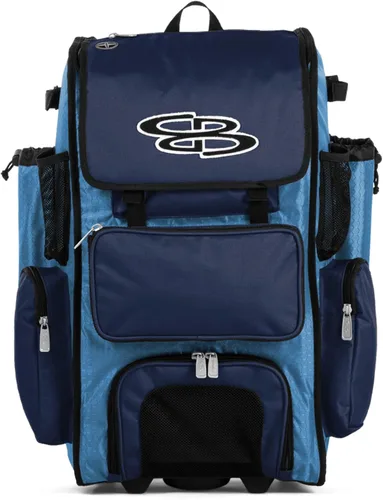 Vista 43 de Boombah Rolling Superpack - Bolsa para equipo de béisbol/sóftbol, varios colores, mango telescópico y capacidad para 4 murciélagos, versión