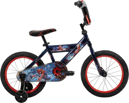 Vista 11 de Huffy Disney and Marvel 12/16 Inch Boys Bikes, Multiple Color Options Abismo azul Spider-Man