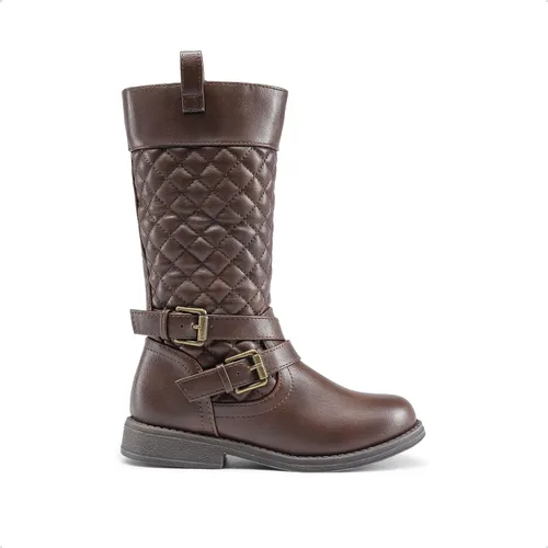 Vista 2 de DREAM PAIRS Botas de equitación de moda hasta la rodilla para niñas