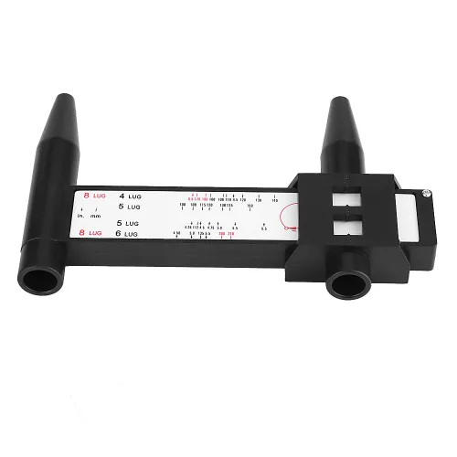 Vista 8 de Herramienta de medición de patrón de pernos de llanta,Herramienta de medición deslizante PCD Regla 4 5 6 8 Lug