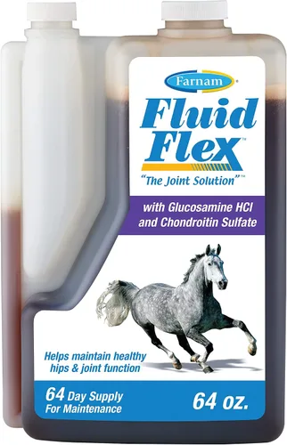 Vista 10 de Farnam Fluidflex Suplemento líquido para articulaciones para caballos, suministro para 128 días, 128 onzas Liquid Joint Supplement for Horses