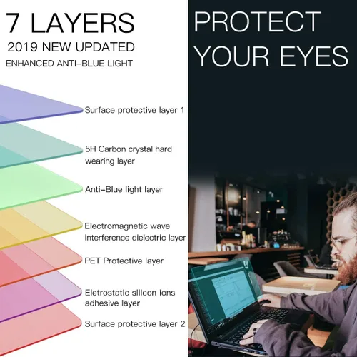 Vista 4 de HP - Protector de pantalla para laptop de 14 pulgadas, antideslumbrante para HP de 14 pulgadas, protector de pantalla para HP Pavilion X360 14/HP