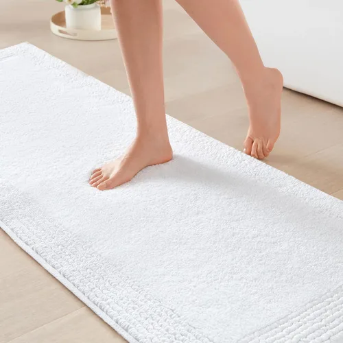 Vista 31 de Madison Park Splendor - Alfombra de baño reversible 100% algodón con mechones - 3000 GSM calidad hotelera lujosa felpa de pelo medio alfombrilla