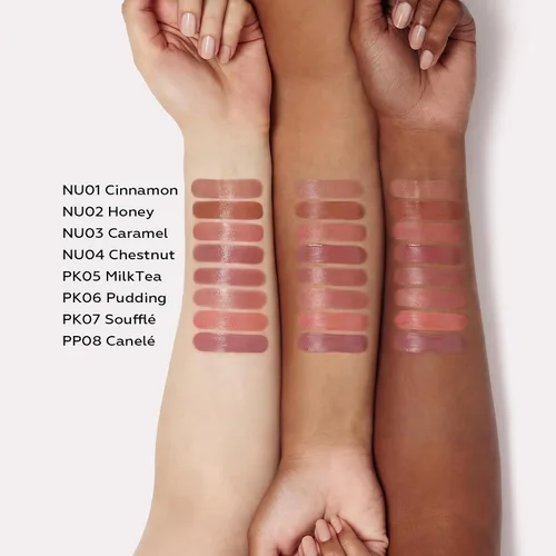 Vista 5 de FOCALLURE Lápiz labial líquido y rubor, crema multiusos para labios y mejillas, acabado mate de larga duración, color de labios suave e hidratante