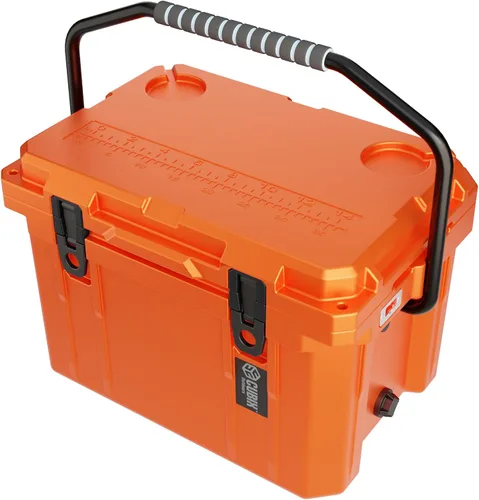 Vista 12 de Cubix Outdoors - QuadraX - Enfriador rotomoldeado de 20 cuartos de galón - Retención de hielo de 5 días, hielera dura portátil con portavasos Urban